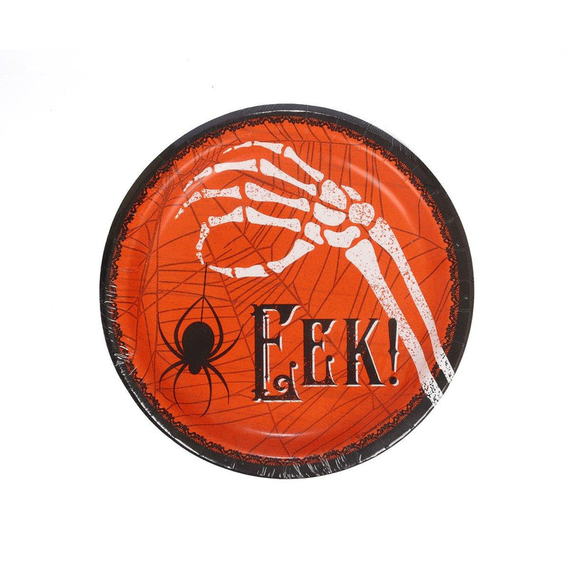 CREATIVE CONVERTING Halloween Luncheon Plate - Eek  (8pcs)