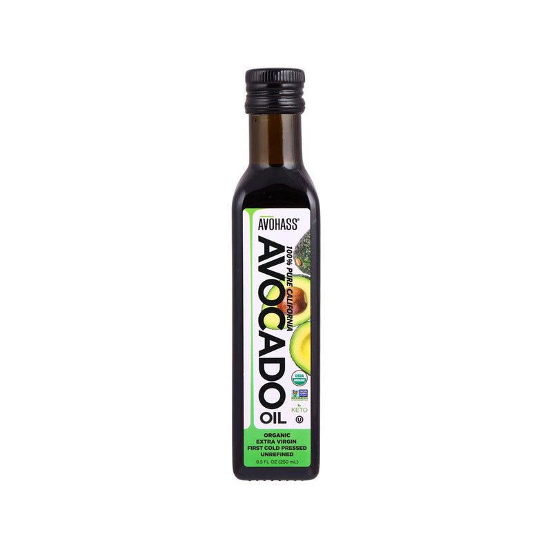 AVOHASS Organic Avocado Oil, 250mL – Extra Virgin, Keto