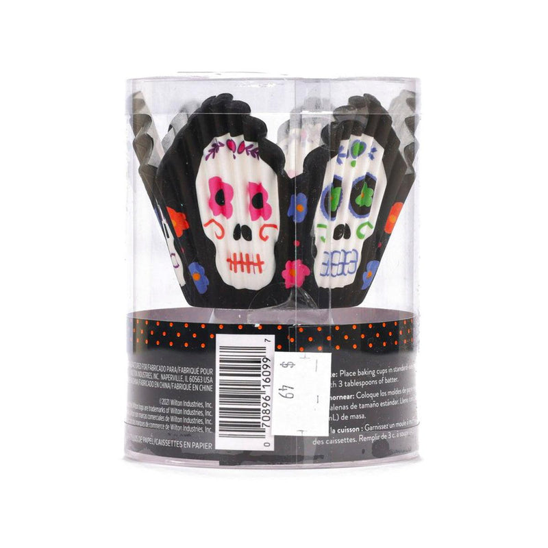 WILTON Halloween Baking Petal Cup - Skull