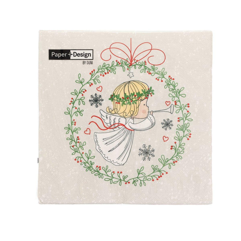 PAPER + DESIGN Xmas Party Lunch Napkin - Angel Baby  (20pcs)