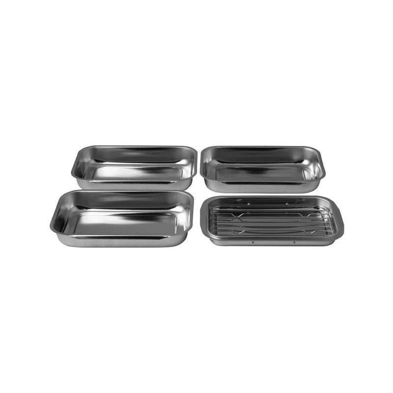 YOSHIKAWA Stainless Steel Container Set with Lid and Net