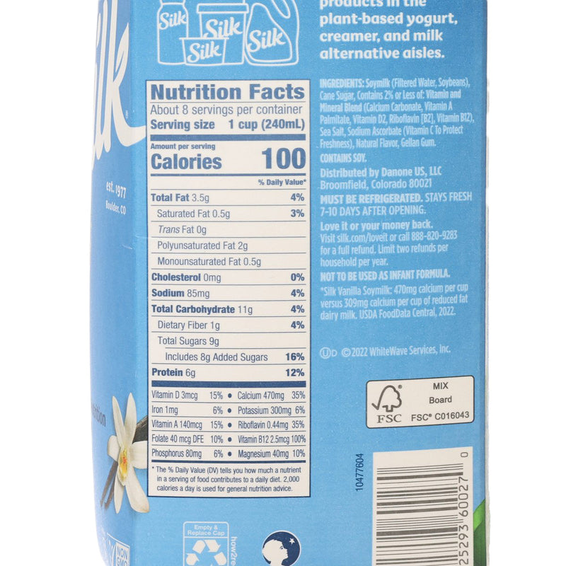 SILK Soymilk - Vanilla  (1.89L)