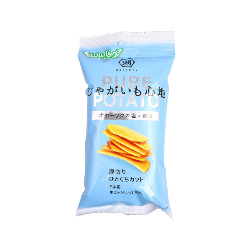 湖池屋 Pure厚切一口薯片 - 鄂霍次克海鹽與岩鹽味 (32g)