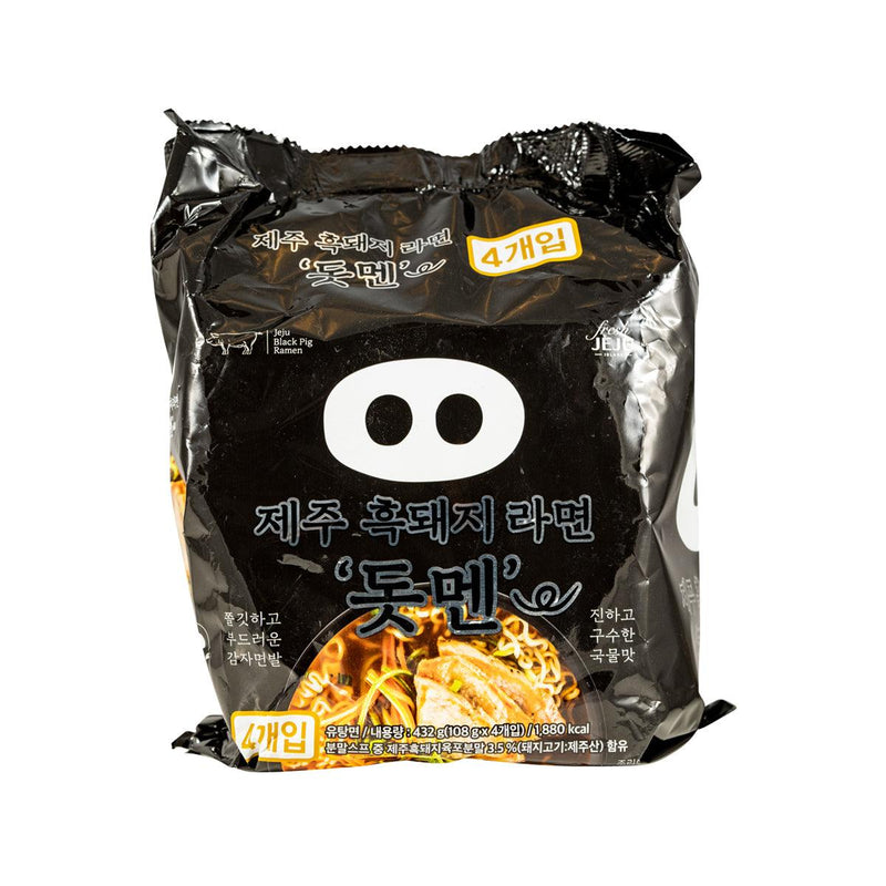 COLOR SUGAR Jeju Black Pig Ramen  (4 x 118g)