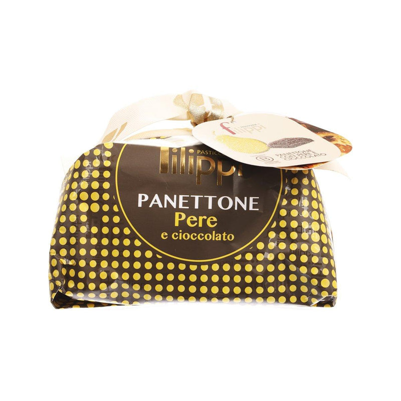 FILIPPI Panettone with Candied Pears and Dark Chocolate (500g)