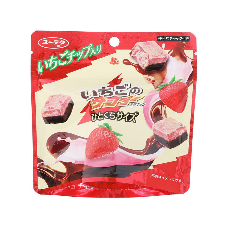 YURAKUSEIKA Strawberry Black Thunder Chocolate  (37g)