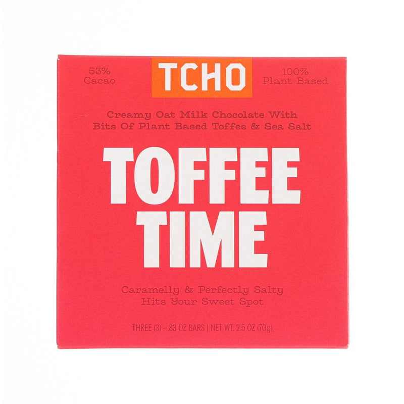 TCHO Organic 53% Toffee & Sea Salt Filled with Oat Milk Chocolate  (70g)