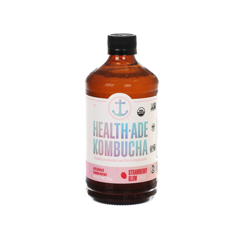 HEALTH ADE KOMBUCHA Organic Kombucha - Strawberry Glow  (473mL)