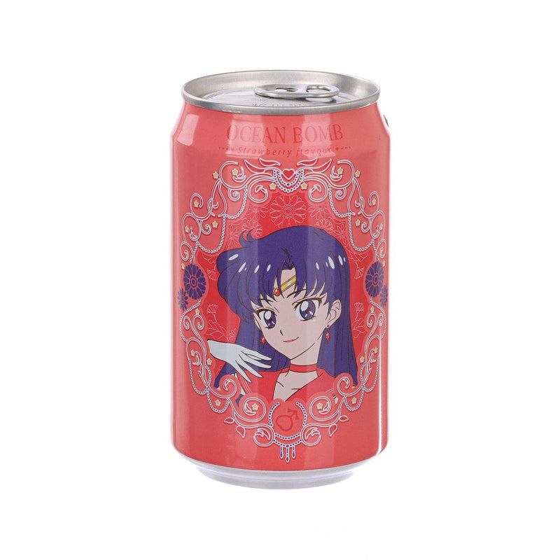 YHB OCEAN BOMB Strawberry Flavour Sparkling Water (Sailor Moon - Sailor Mars) [Can]  (330mL)