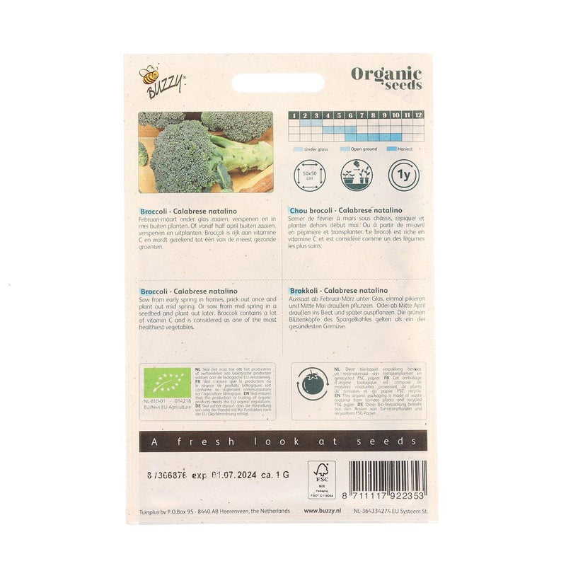 Organic Seeds - Broccoli  (1g)