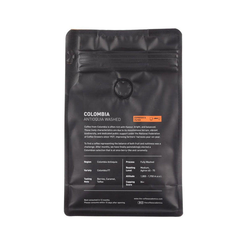THE COFFEE ACADEMICS 15 哥倫比亞水洗咖啡豆  (200g)