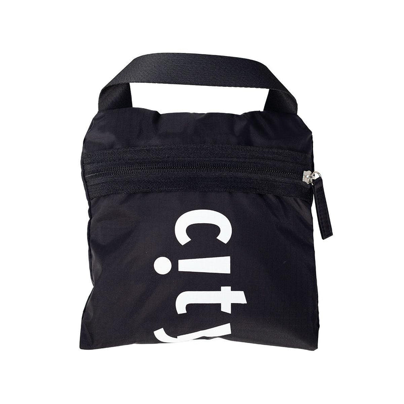 CITYSUPER Foldable Bag with 2 Inside Pocket-Black