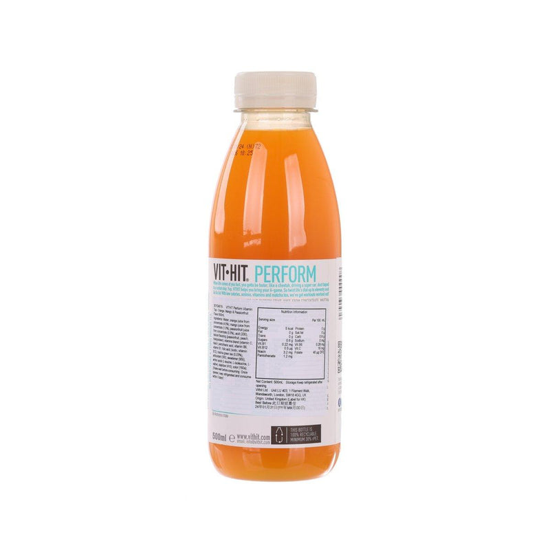 VITHIT Perform 維他命飲品 - 橙, 芒果及熱情果味  (500mL)