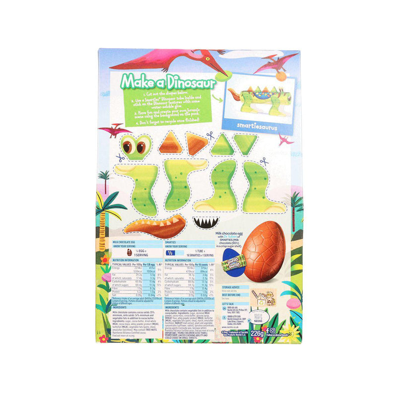 NESTLE Large Milk Chocolate Easter Egg with Dinosaur Smarties  (226g)