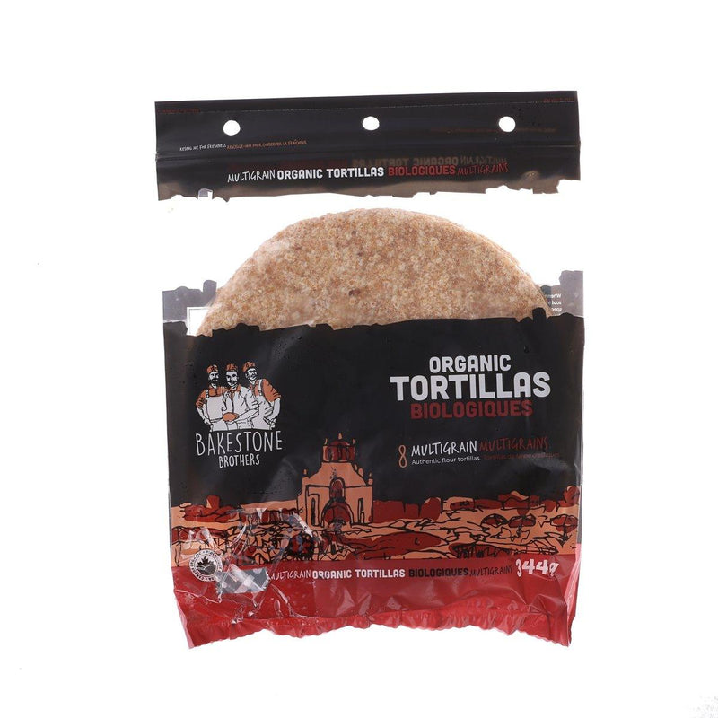 BAKESTONE BROTHERS Organic Multigrain Tortillas  (344g)