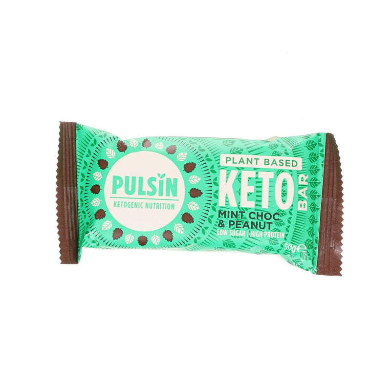 PULSIN Keto Protein Bar - Mint Chocolate & Peanut  (50g)