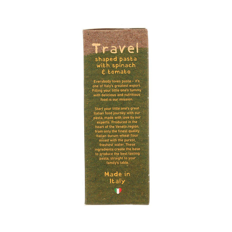 LITTLE PASTA ORGANICS Organic Travel Shaped Pasta with Spinach & Tomato  (300g)