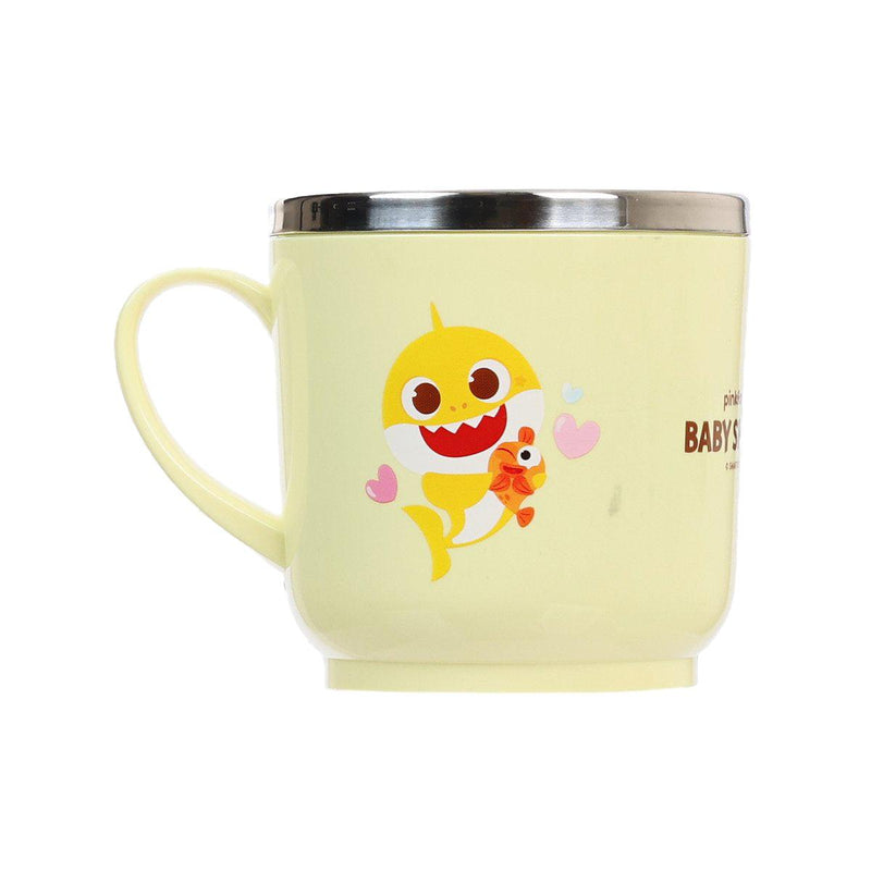 PINKFONG Baby Shark Stainless Steel Non-Slip Cup with Handle (Yellow)