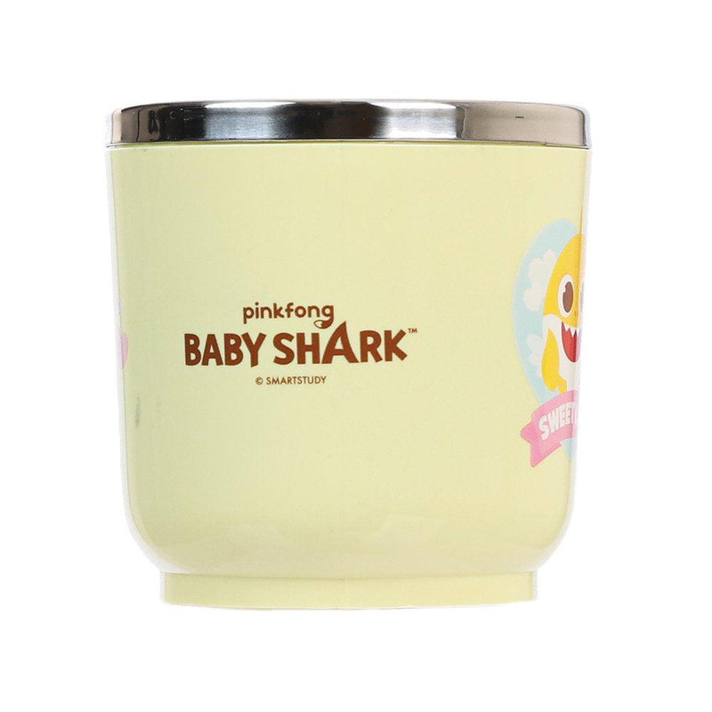 PINKFONG Baby Shark Stainless Steel Non-Slip Cup with Handle (Yellow)