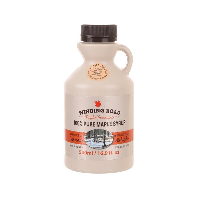 WINDING ROAD Grade A Amber Maple Syrup  (500mL)