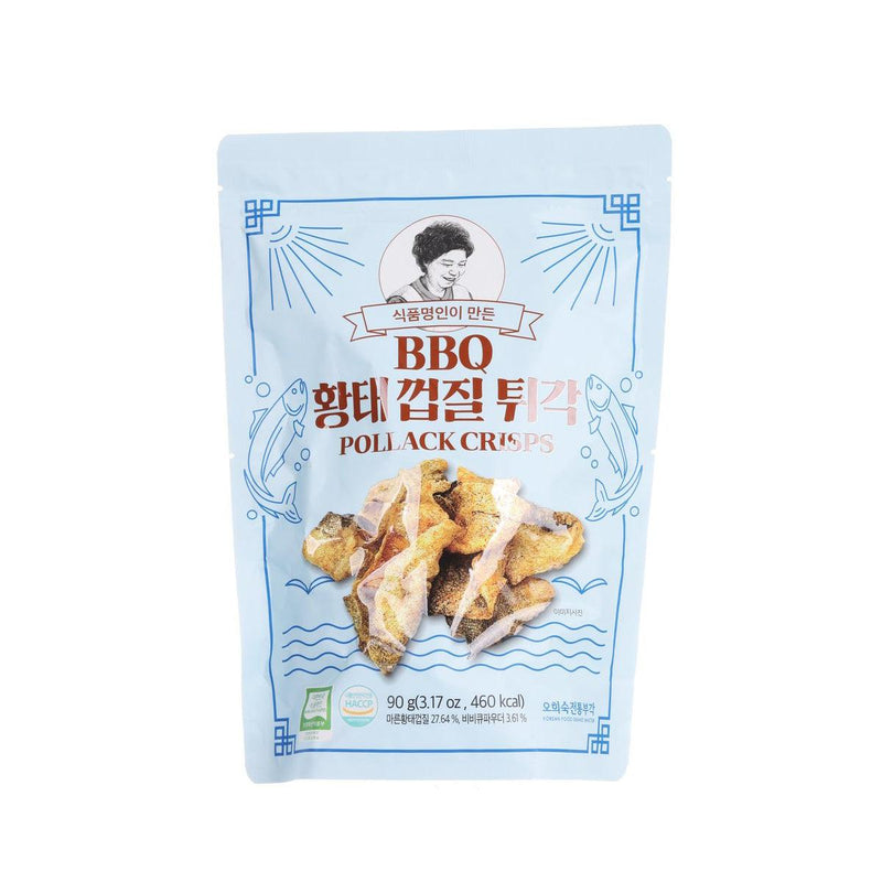 OHS BBQ Flavour Pollack Crisps  (90g)