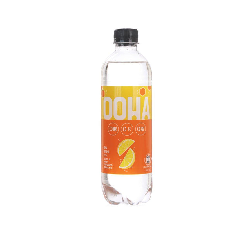 OOHA 檸檬蜂蜜味汽水 [膠樽裝]  (500mL)