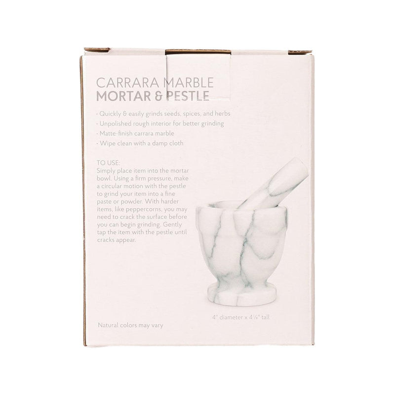 HIC Marble Stone Mortar and Pestle