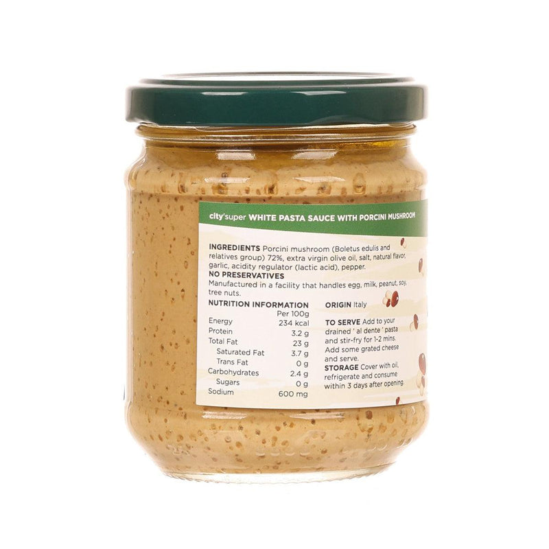 CITYSUPER White Pasta Sauce with Porcini Mushroom  (180g)