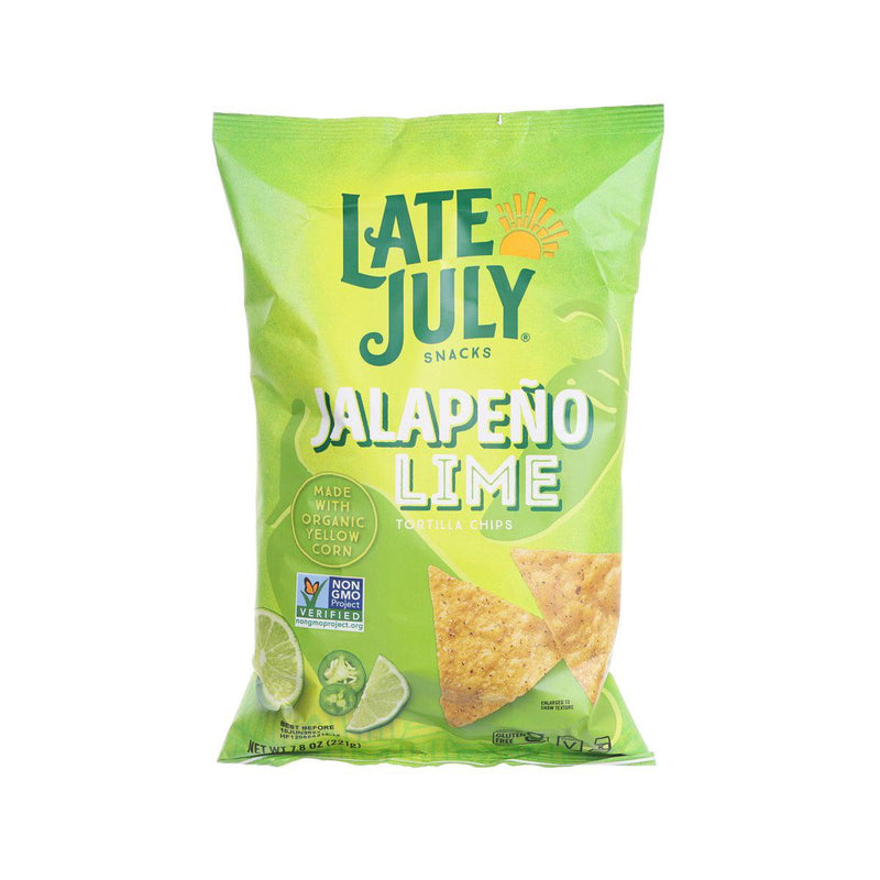 LATE JULY SNACKS Jalapeño Lime Tortilla Chips  (221g)