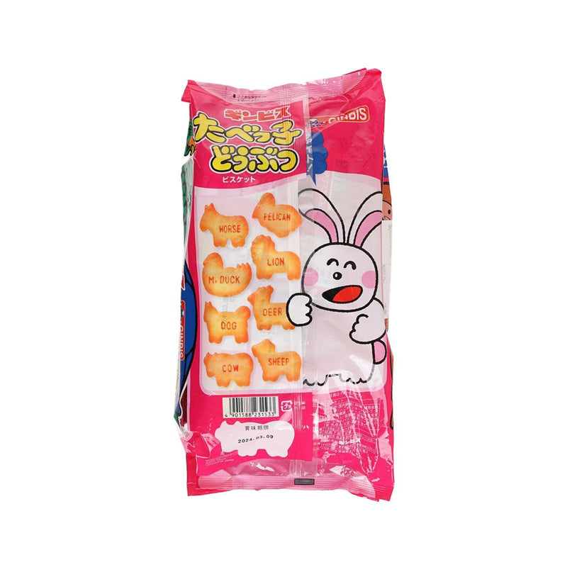 GINBIS Tabekko Animal Biscuit - Butter Flavor  (6 x 23g)