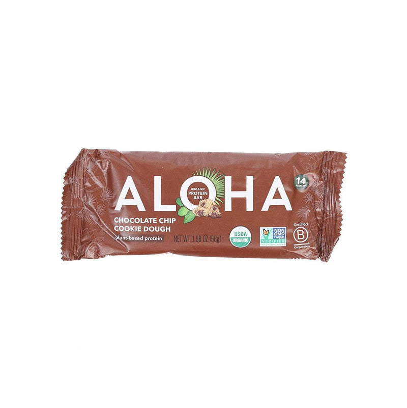 ALOHA Organic Chocolate Chip Cookie Dough Plant-Based Protein Bar  (56g)