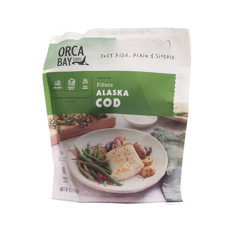 ORCA BAY FOODS USA Frozen Alaska Cod Fillets  (284g)