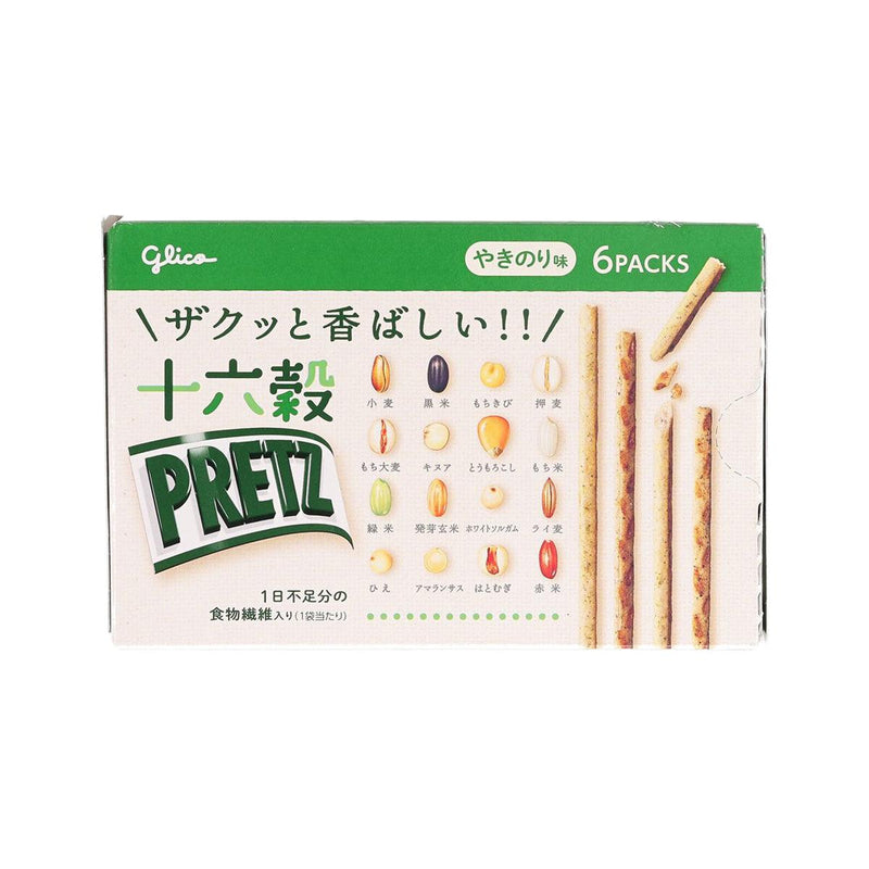 GLICO 16 Grains Pretz Biscuit Stick - Roasted Seaweed  (60g)