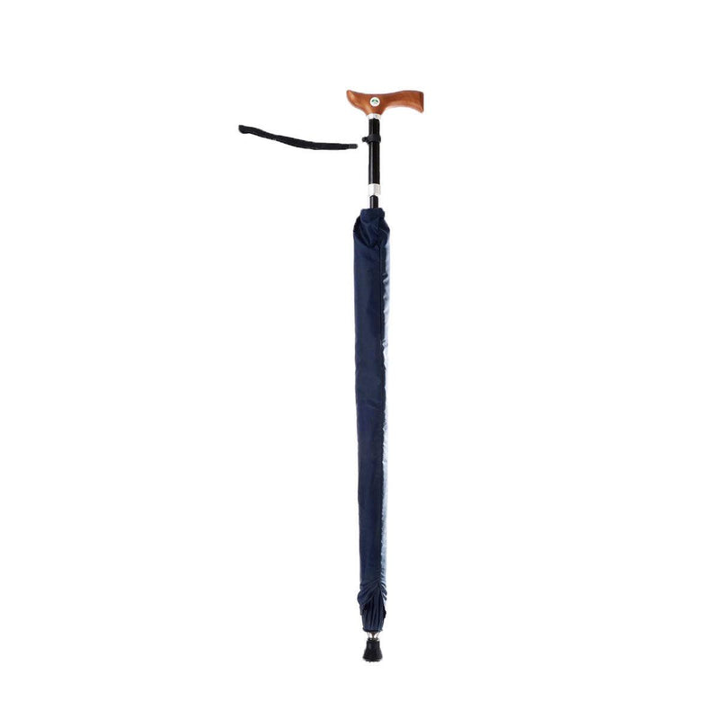 ELDPATHY Adjustable Walking Stick Umbrella - Graceful Blue  (1pc)