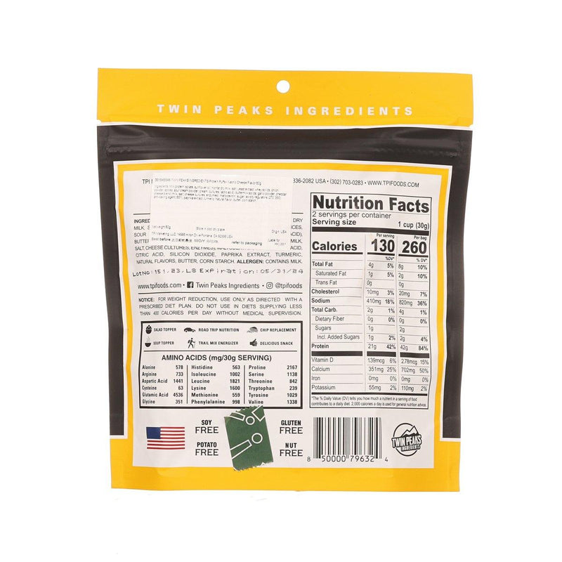 TWIN PEAKS INGREDIENTS Protein Puffs - Nacho Cheese Flavor  (60g)