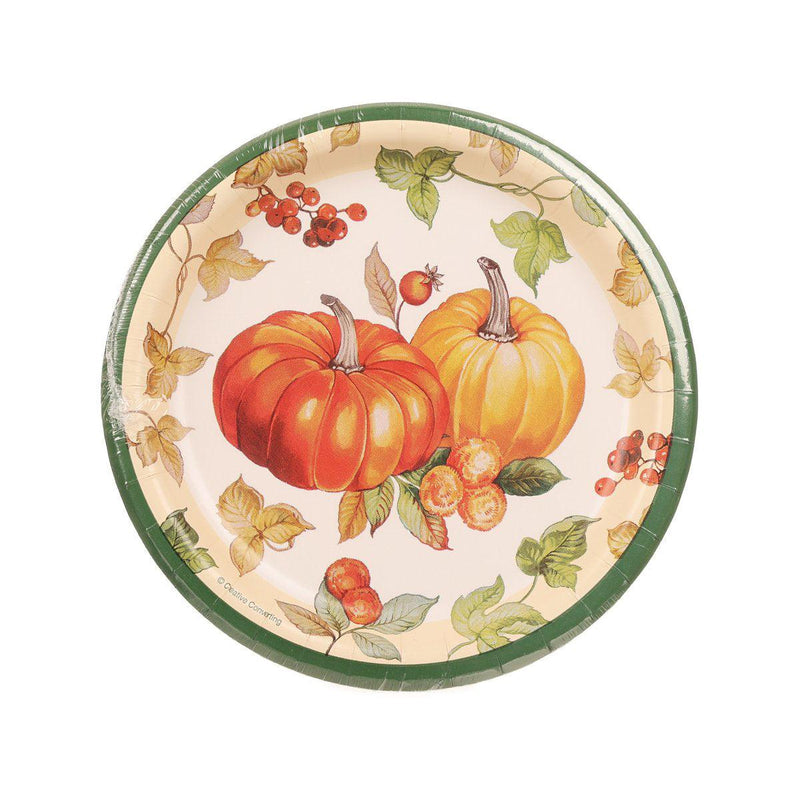 CREATIVE CONVERTING Luncheon Plate - Pumpkin Harvest  (8pcs)