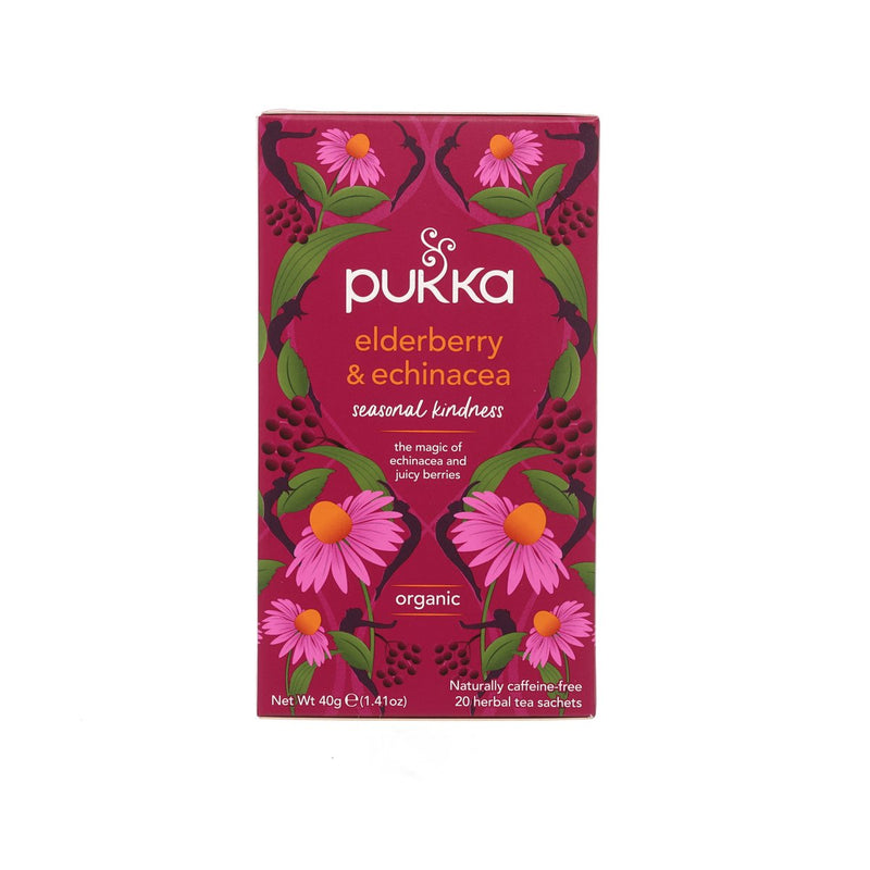 PUKKA Organic Elderberry & Echinacea Fruit Tea Sachet  (20pcs)
