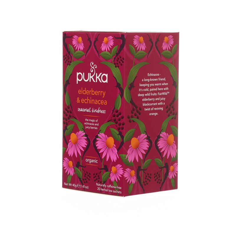 PUKKA Organic Elderberry & Echinacea Fruit Tea Sachet  (20pcs)