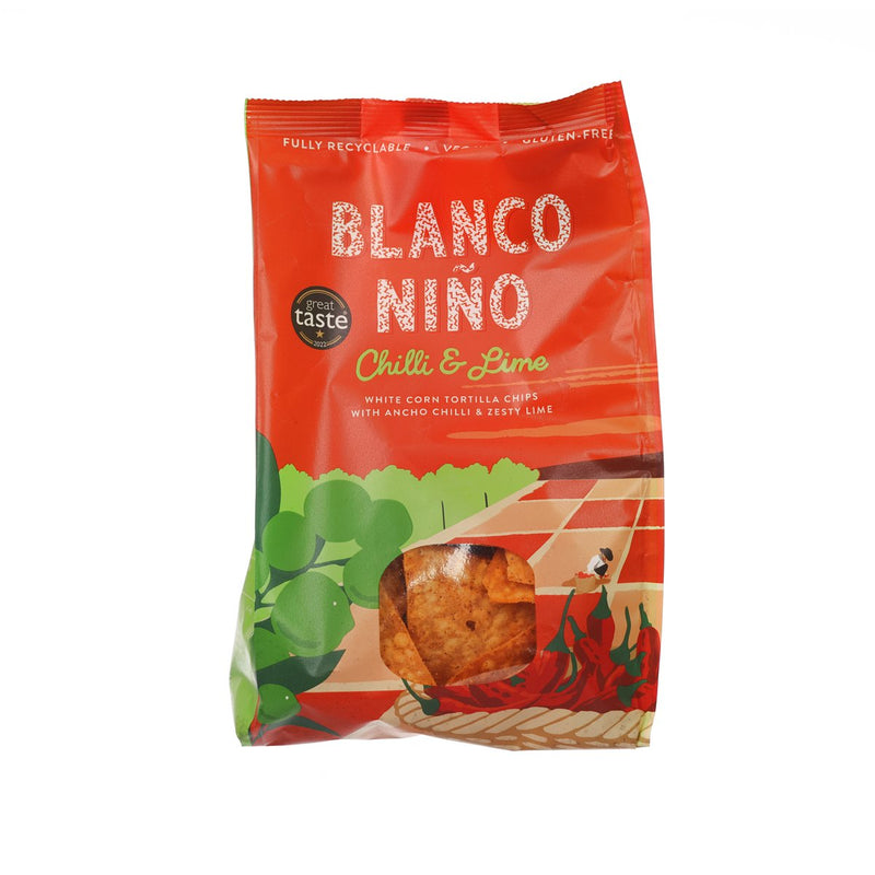 BLANCO NINO Chilli & Lime White Corn Tortilla Chip  (170g)