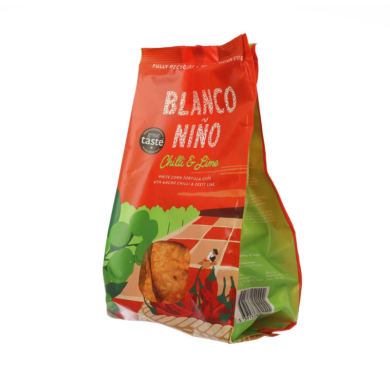 BLANCO NINO Chilli & Lime White Corn Tortilla Chip  (170g)