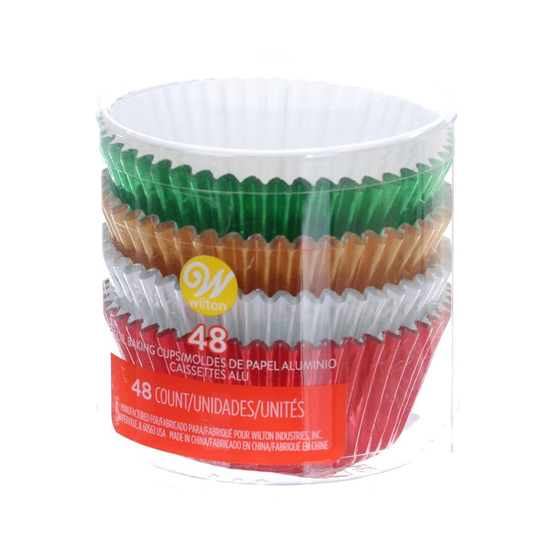 WILTON Xmas Standard Foil Baking Cups