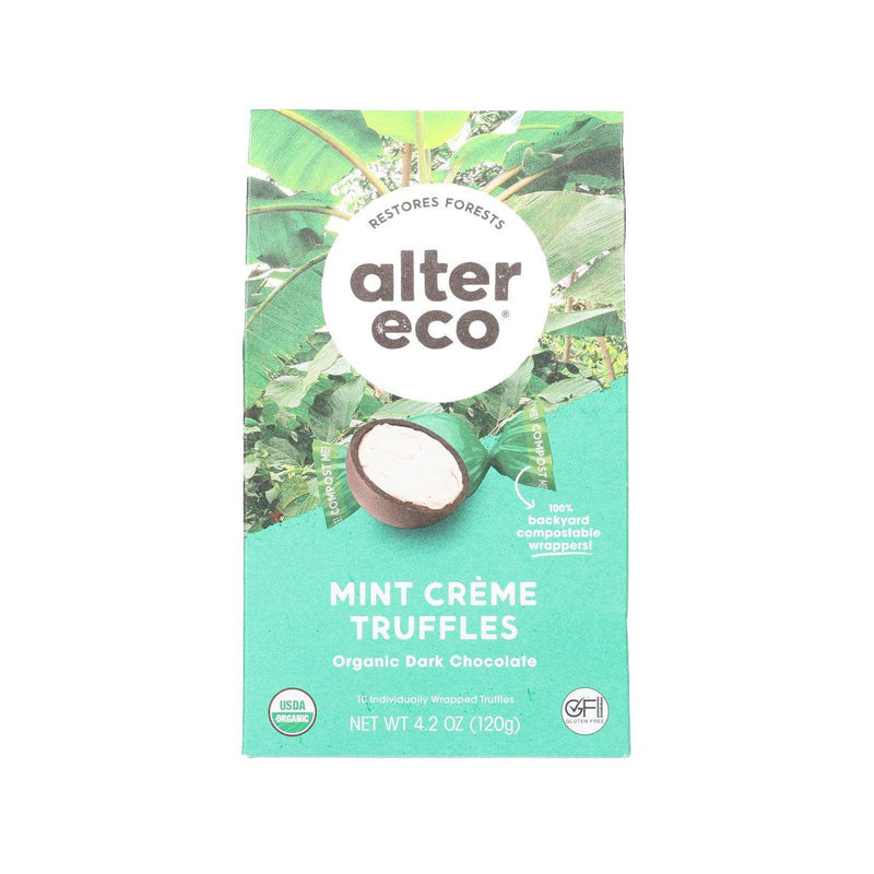 ALTER ECO Organic Dark Chocolate Truffles - Mint Crème  (120g)