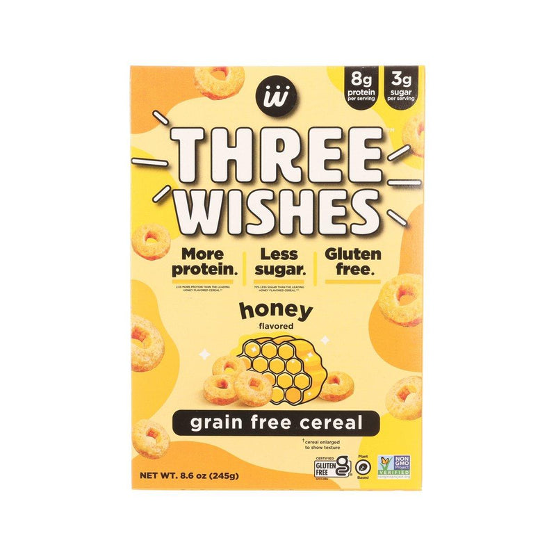 Three Wishes Honey Cereal, 245g – Grain-Free, Vegan