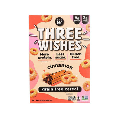 Three Wishes Cinnamon Cereal, 245g – Grain-Free, Vegan