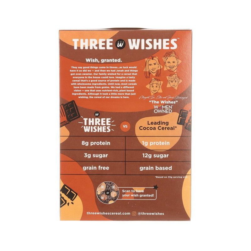 THREE WISHES Cocoa Grain Free Cereal  (245g)