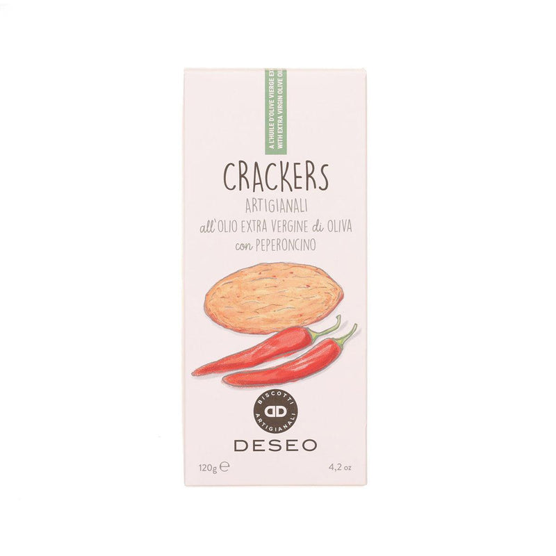 DESEO Crackers with Extra Virgin Olive Oil & Chili Pepper  (120g)