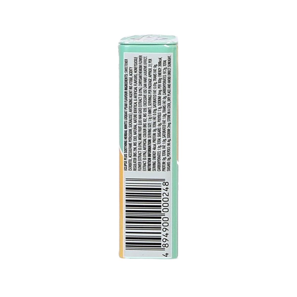 Eclipse Plus Mints WRIGLEY'S Eclipse Plus Sugarfree Soothing Herbal Mints - Loquat Pear F ...