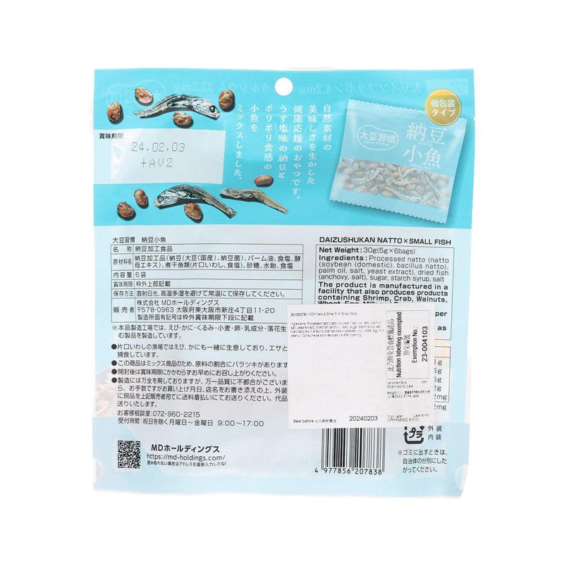 MDH Natto & Small Fish Snack  (6pcs)