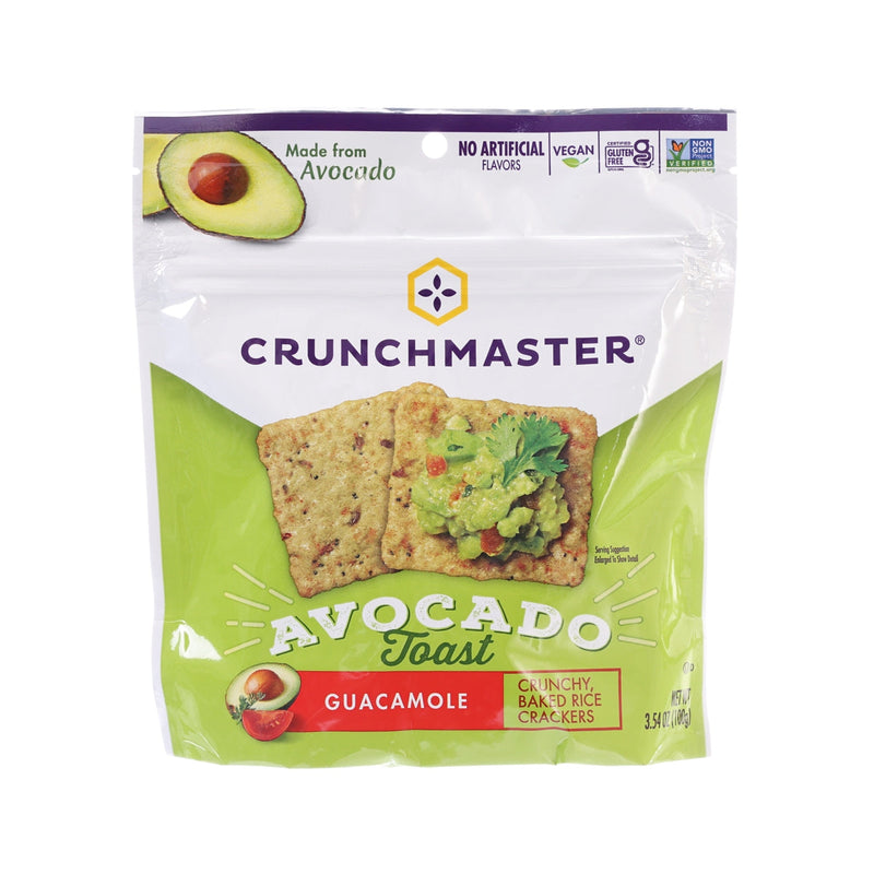 CRUNCHMASTER Avocado Toast Rice Crackers - Guacamole  (100g)