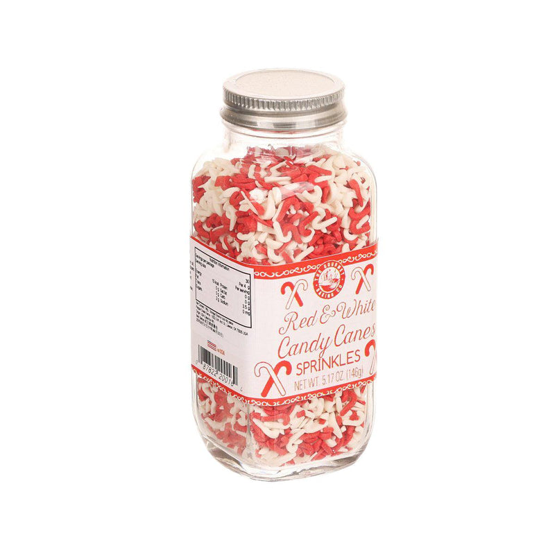 THE GOURMET BAKING CO Red & White Candy Canes Sprinkles  (146g)